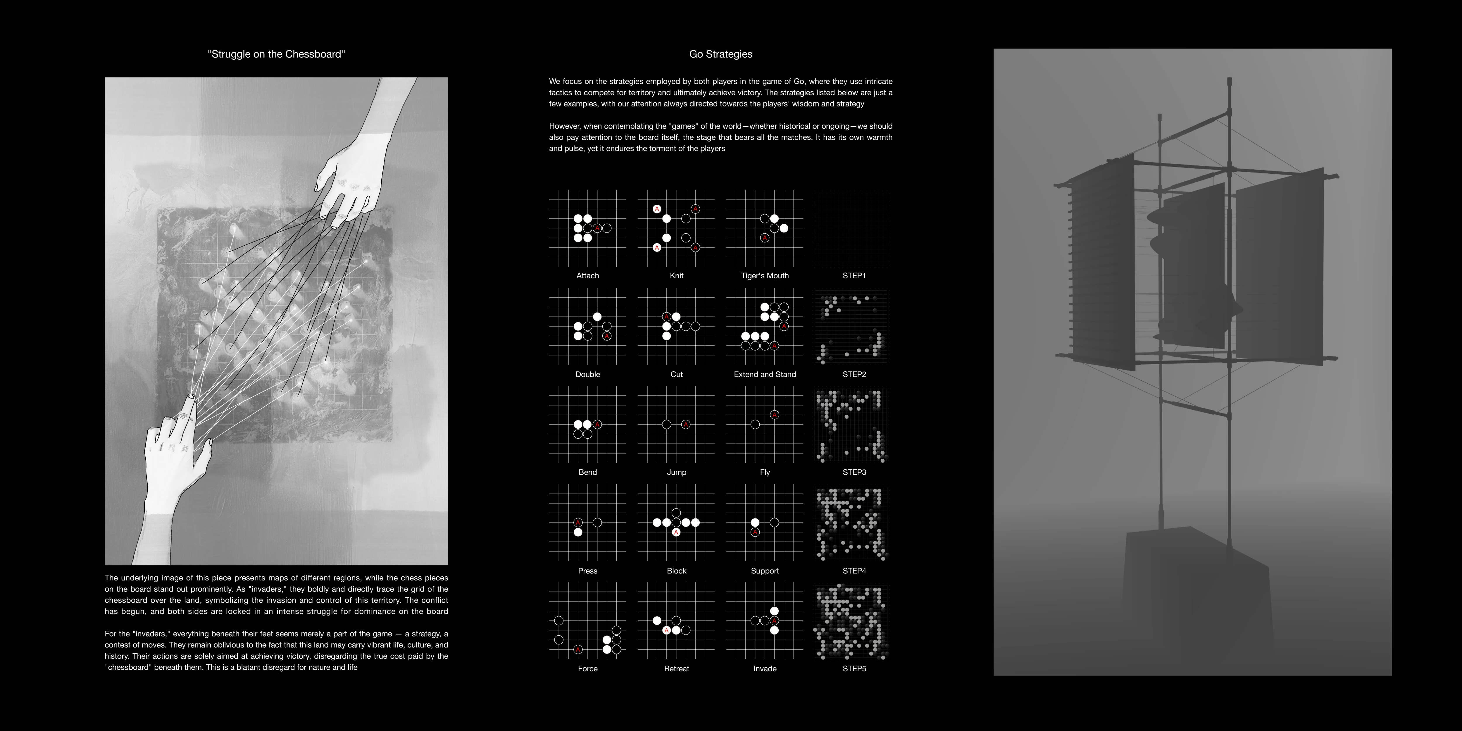 The Collapsing Chessboard — complete presentation board 12