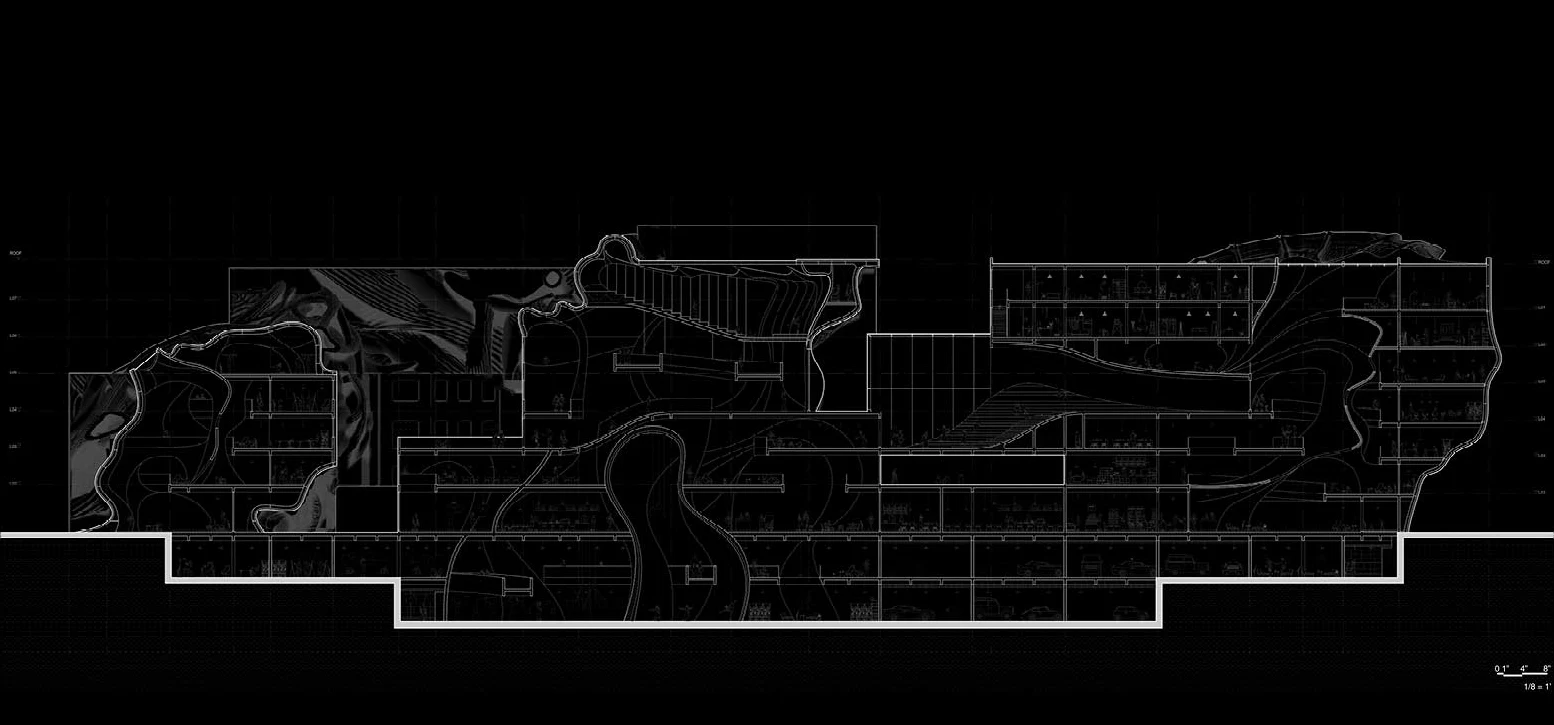 Hybrid - continuous building section